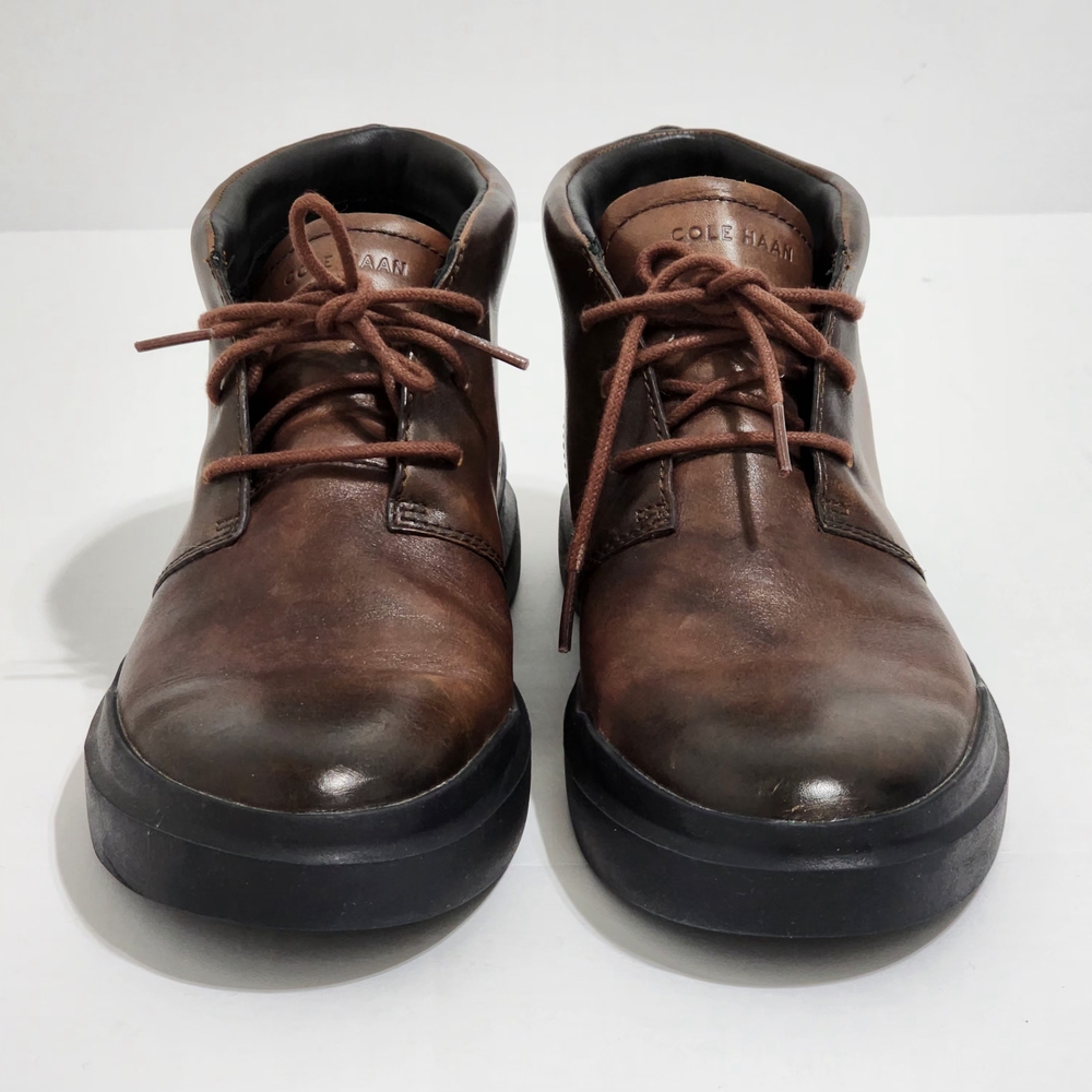 Cole Haan Men's Grand Pro Rally Chukka Shoes Brown Leather Size 9.5 Casual Comfy - Picture 4 of 13